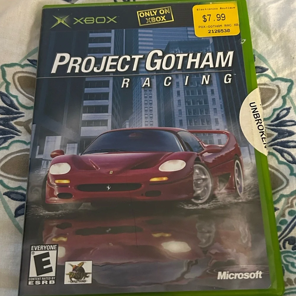 Microsoft Project Gotham Racing Xbox Game - Green and Red